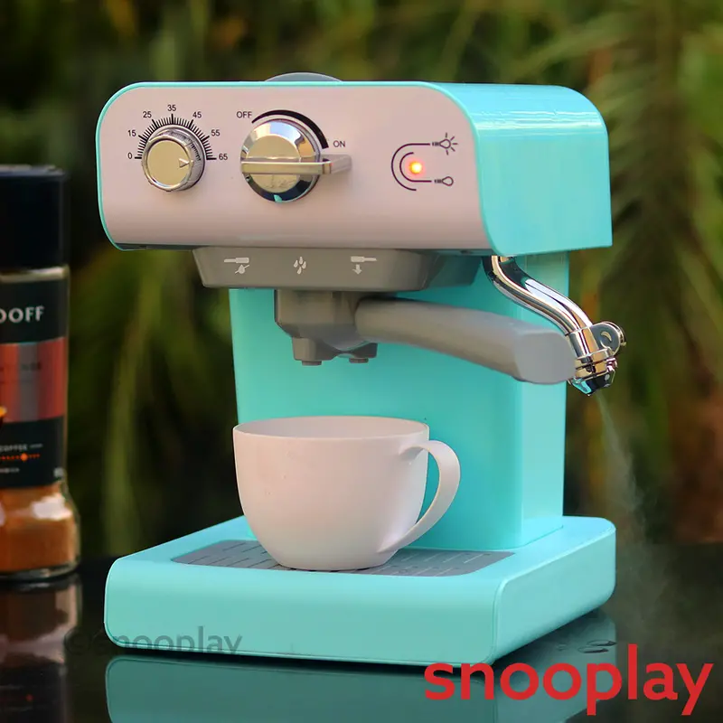 Electronic Coffee Machine Playset With Light, Sound, Water Function & Cool Steam Emission (3-8 Years) 1