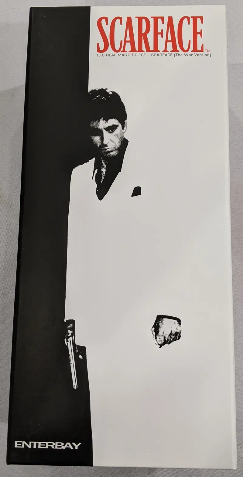Enterbay Real Masterpiece 1/6 Scarface Tony Montana (The War Ver.) Sixth Scale Action Figure *Open Box* 1