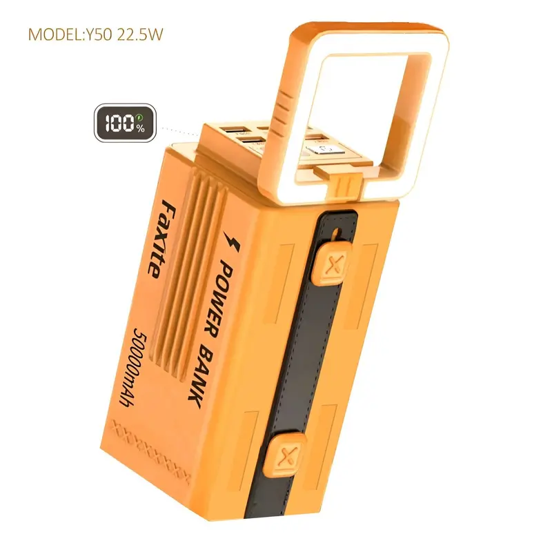 Faxite Y50 50000Mah 22.5W Fast Charging Portable Power Bank With Led Light 1