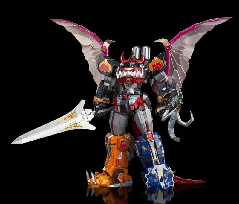 Flame Toys Mighty Morphin Power Rangers Go! Kara Kuri Combine Dino Megazord Figure 1