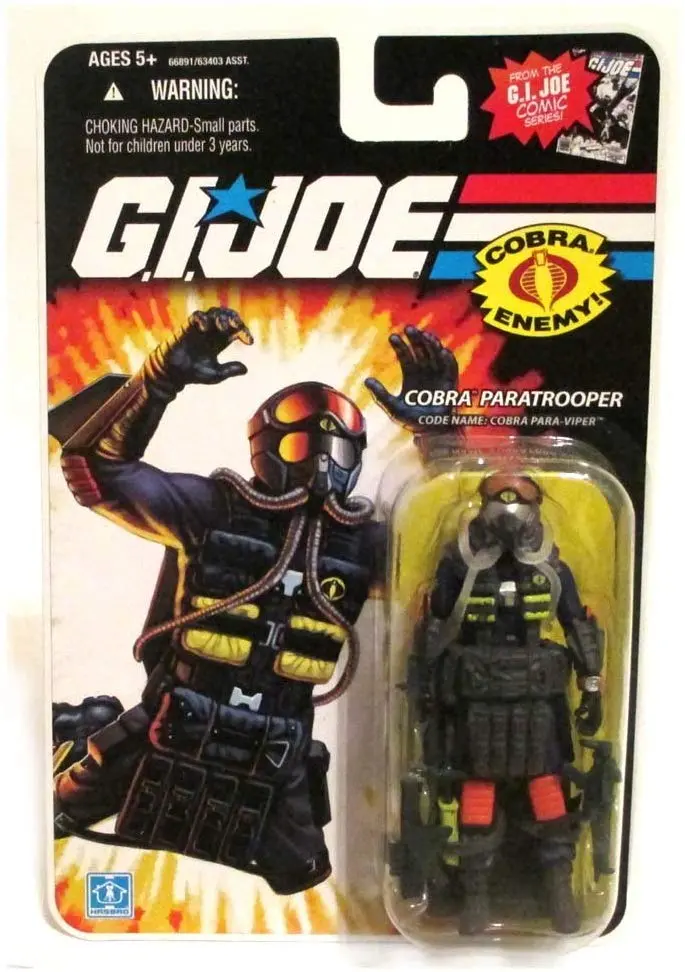G.I. Joe 25Th Anniversary Cobra Paratrooper Code Name Paraviper Action Figure 1