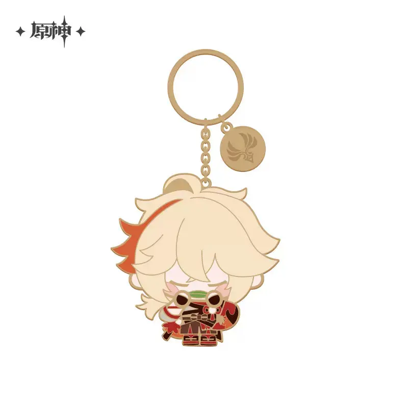 Genshin Impact Metal Charm Collection Chibi Character Series - Kaedehara Kazuha 1