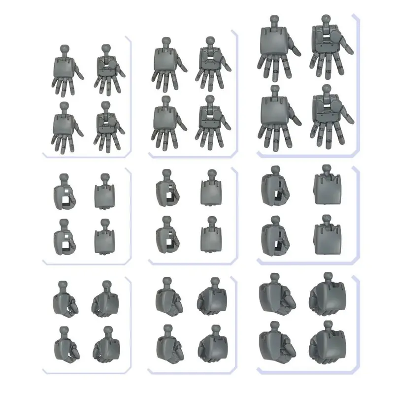 Gundam 1/144 Gunpla Option Parts Set 04 (Build Hands Round) Model Kit 1