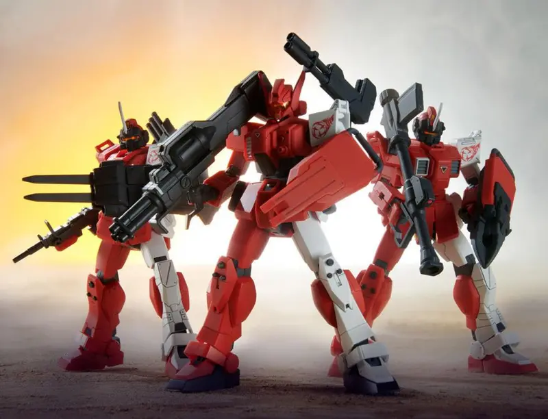 Gundam 1/144 Hg Red Giant 03Rd Ms Team Set Model Kit Exclusive 1