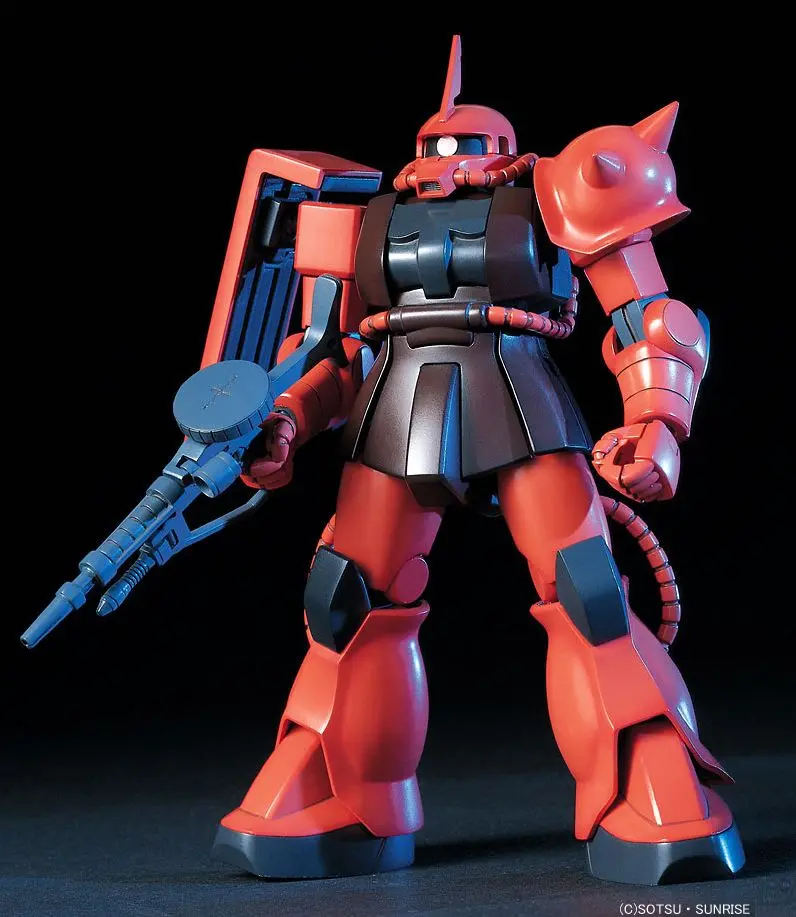 Gundam 1/144 Hguc #032 Gundam 0079 Ms-06S Zaku Ii Char Custom Model Kit 1