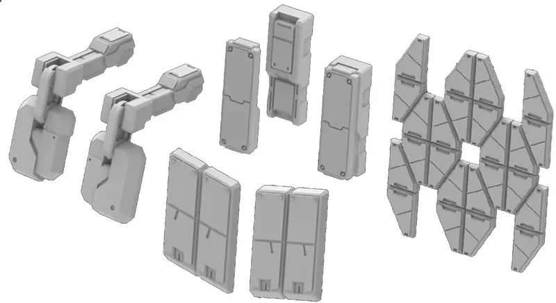 Gundam Builder Parts Hd 1/144 Ms Armor 01 Bphd-33 Model Kit 1