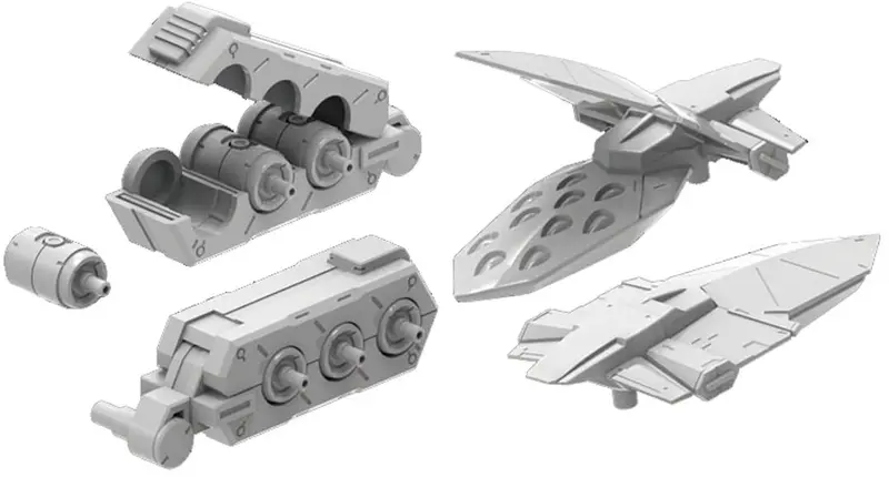 Gundam Builders Parts Hd 1/144 Ms Funnel 01 Model Kit 1