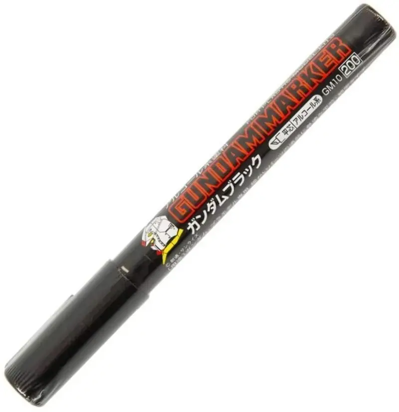 Gundam Marker Gm10 Black - Chisel Tip Marker Paint Pen 1