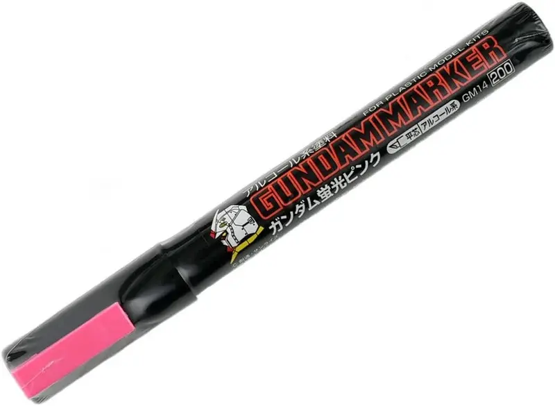 Gundam Marker Gm14 Fluorescent Pink - Chisel Tip Marker Paint Pen 1