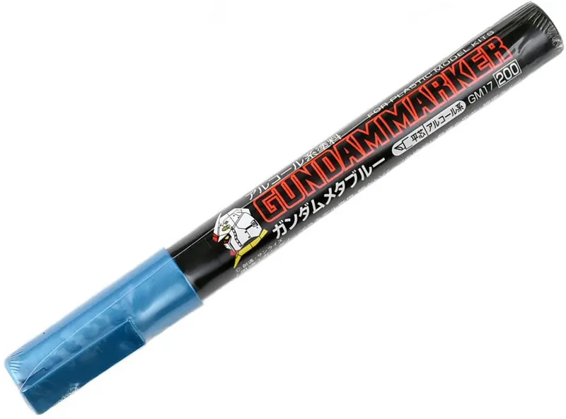 Gundam Marker Gm17 Metallic Blue - Chisel Tip Marker Paint Pen 1