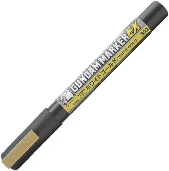 Gundam Marker Xgm07p Ex White Gold Paint Marker 1