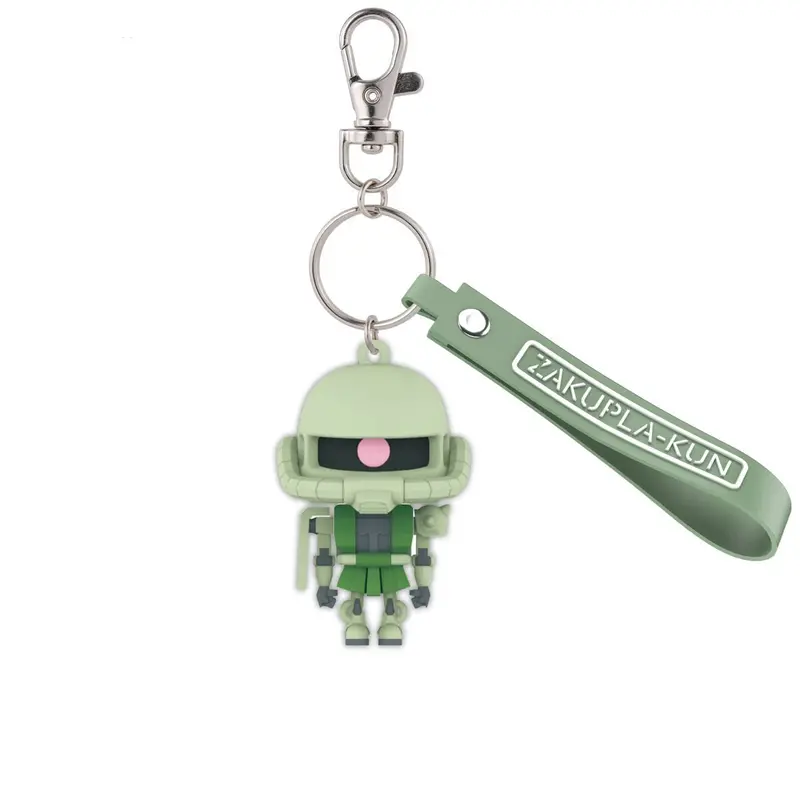 Gundam Zakupla-Kun 3D Rubber Mascot Keychain 1