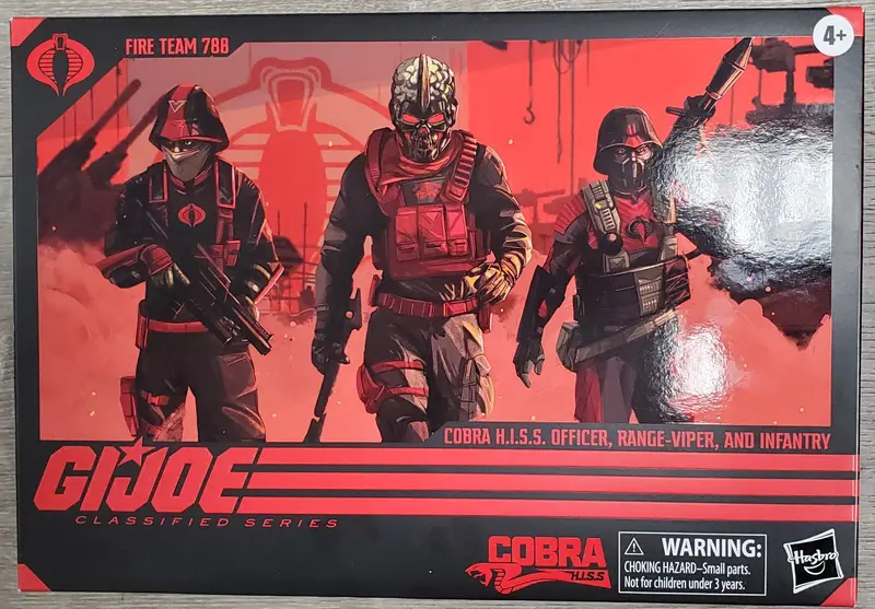 Hasbro G.I. Joe Classified Series #110 Cobra H.I.S.S. Officer, Range-Viper And Infantry (Fire Team 788) Exclusive Action Figure 1
