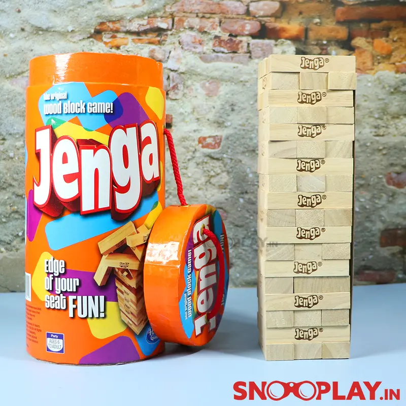 Hasbro Original Jenga By Funskool With Tube Storage Packaging (6 Years Till Grown Ups) 1