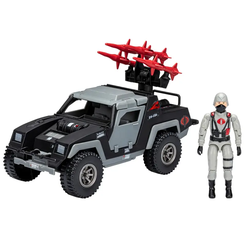 Hasbro Retro G.I. Joe Cobra Stinger With Cobra Officer Vehicle 1