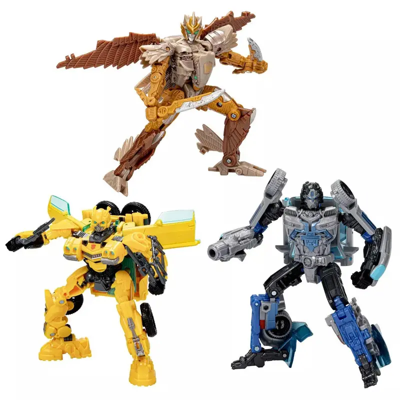 Hasbro Transformers Rise Of The Beast Buzzworthy Bumblebee Jungle Mission 3 Pack Bumblebee, Airazor, Mirage Action Figure 1