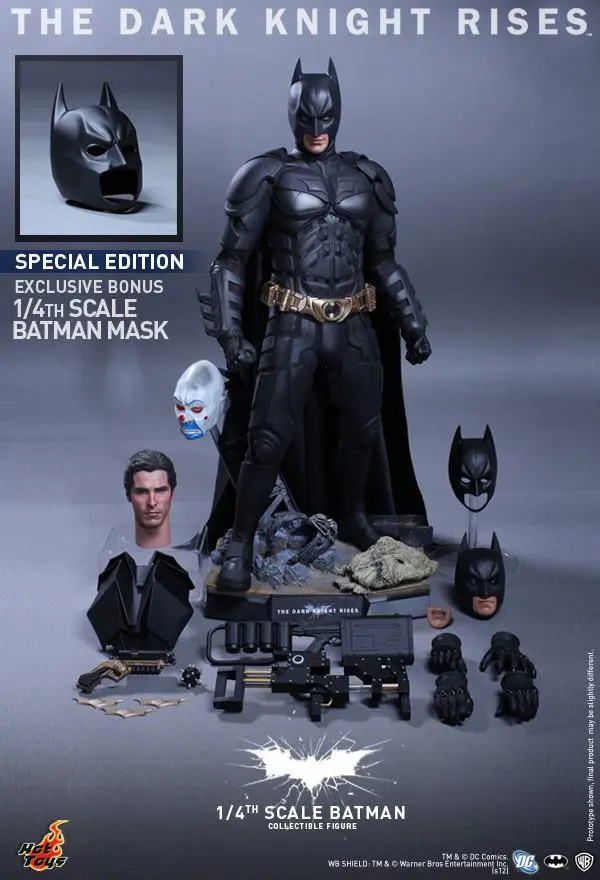 Hot Toys 1/4 Dark Knight Rises Batman Exclusive Edition Quarter Scale Figure Qs Series Qs001 1