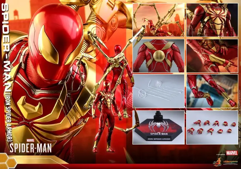 Hot Toys 1/6 2018 Spider-Man Video Game Iron Spider Scale Action Figure Vgm38 1
