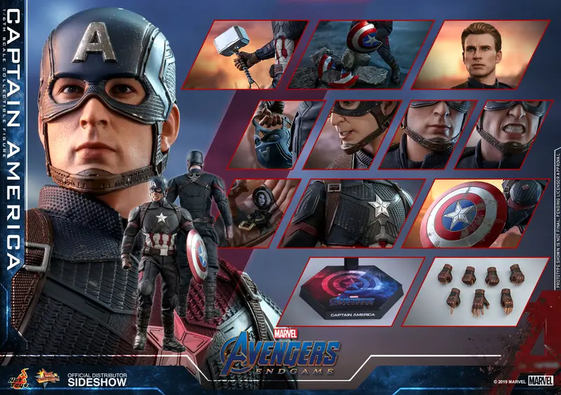 Hot Toys 1/6 Avengers: Endgame Captain America Mms536 Sixth Scale Figure 1