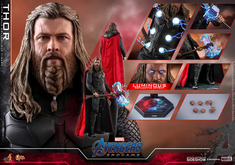 Hot Toys 1/6 Avengers: Endgame Thor Sixth Scale Figure Mms557 1