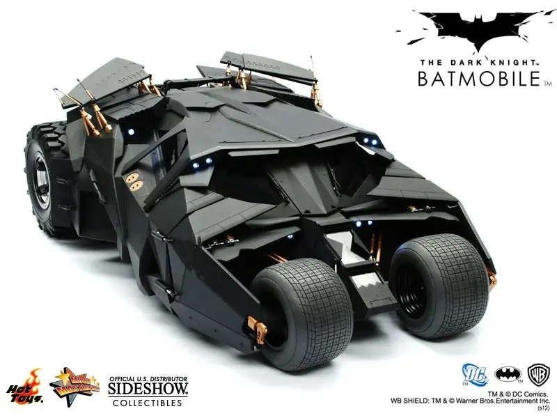Hot Toys 1/6 Batman The Dark Knight Batmobile (Tumbler) Sixth Scale Figure Mms069 1