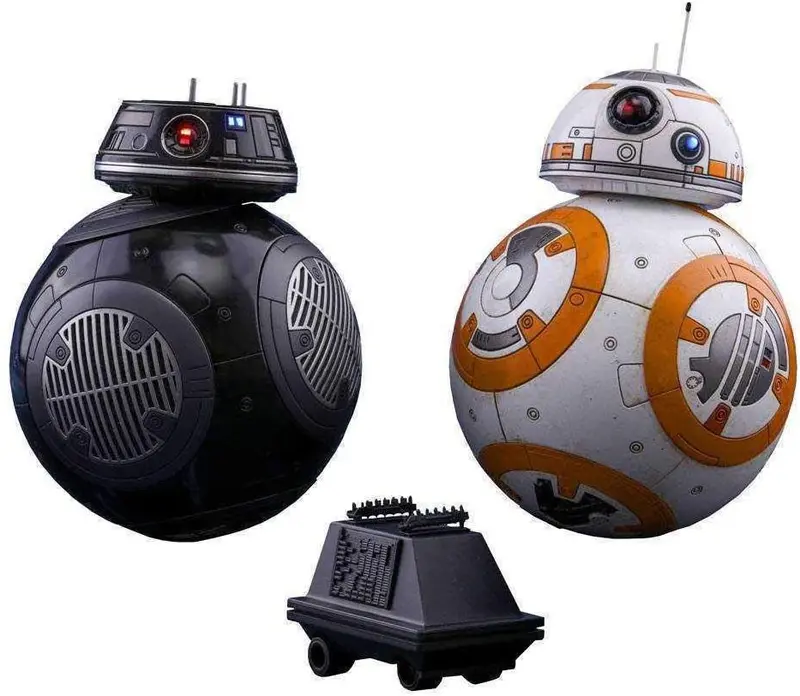 Hot Toys 1/6 Bb-8 & Bb-9E Star Wars Episode Viii The Last Jedi Mms442 Sixth Scale Figures 1