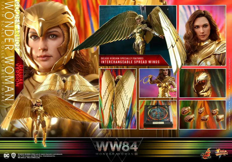 Hot Toys 1/6 Dc Comics Golden Armor Wonder Woman Deluxe Version Sixth Scale Figure Mms578 1