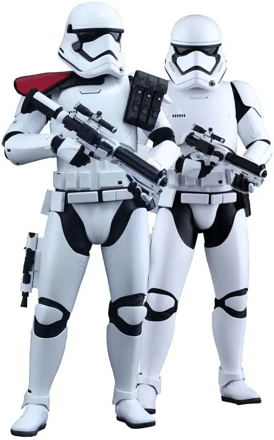 Hot Toys 1/6 First Order Stormtrooper Officer & Stormtrooper Set Star Wars Episode Vii The Force Awakens Mms335 Sixth Scale Figures 1