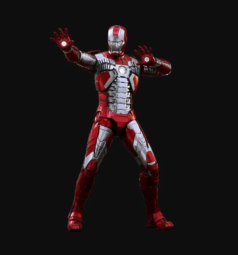 Hot Toys 1/6 Iron Man 2 Iron Man Mark V 5 Sixth Scale Figure Mms145 1