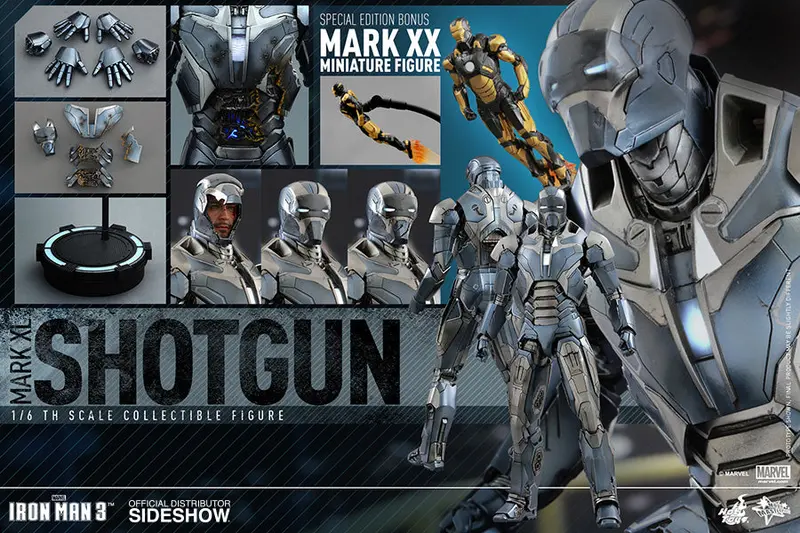 Hot Toys 1/6 Iron Man 3 Iron Man Mark Xl (40) Shotgun Sixth Scale Figure Mms309 1