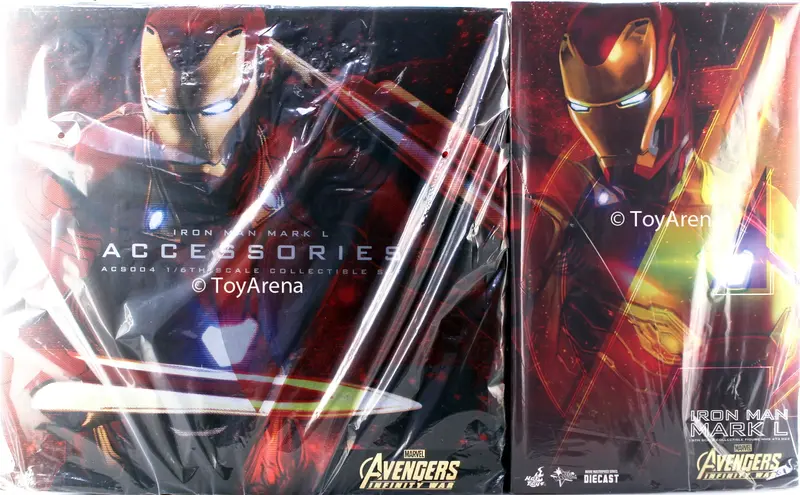Hot Toys 1/6 Iron Man Mark L (Mk 50) Accessory Set And Figure Marvel Avengers: Infinity War Diecast Sixth Scale Mms473-D23 & Acs004 1