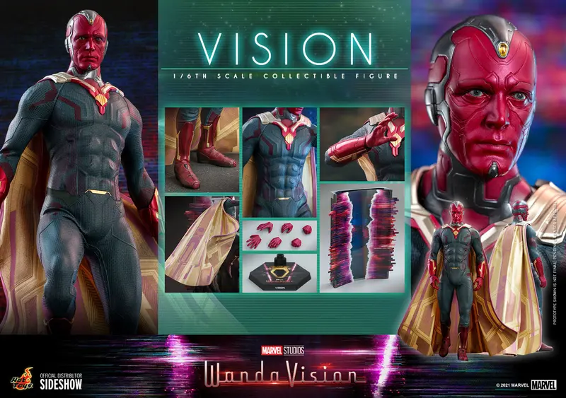 Hot Toys 1/6 Marvel Wandavision Vision Sixth Scale Figure Tms037 1