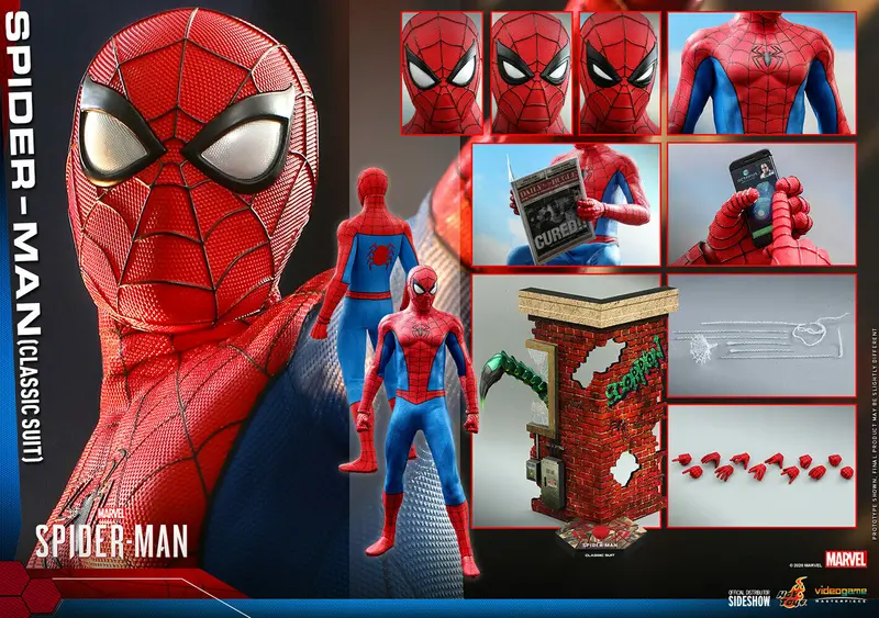Hot Toys 1/6 Marvel’S Spider-Man Classic Suit Sixth Scale Figure Vgm48 1