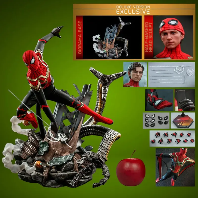 Hot Toys 1/6 Spider-Man: No Way Home Spider-Man (Integrated Suit) Deluxe Ver. Sixth Scale Figure Mms624 1