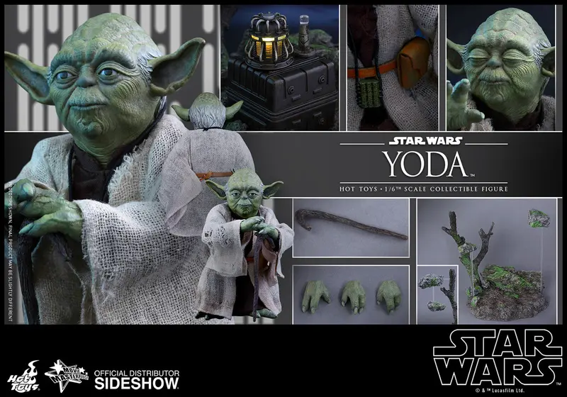 Hot Toys 1/6 Star Wars Episode V Empire Strike Back Yoda Sixth Scale Mms369 1