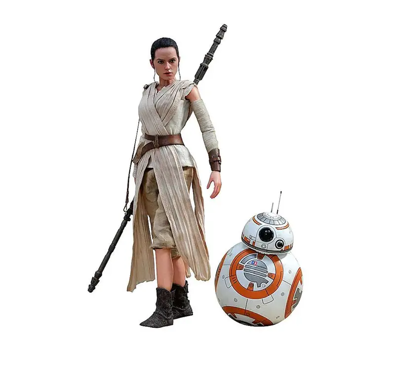 Hot Toys 1/6 Star Wars Episode Vii The Force Awakens Rey And Bb8 Set Sixth Scale Mms337 1