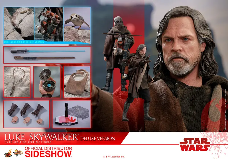 Hot Toys 1/6 Star Wars Episode Viii The Last Jedi Luke Skywalker Deluxe Sixth Scale Figure Mms458 1