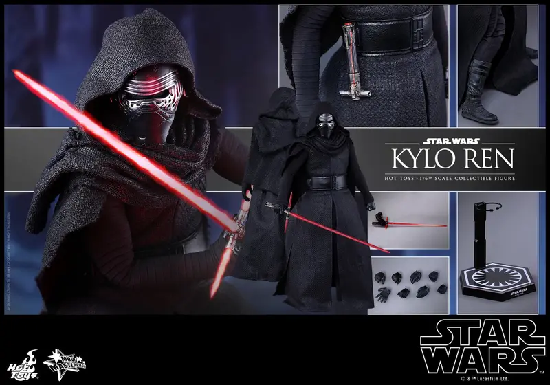 Hot Toys 1/6 Star Wars The Force Awakens Kylo Ren Sixth Scale Figure Mms320 1