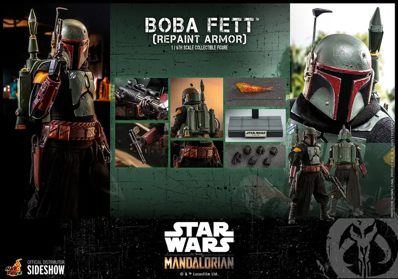 Hot Toys 1/6 Star Wars The Mandalorian 2 Boba Fett (Repaint Armor) Sixth Scale Figure Tms055 1