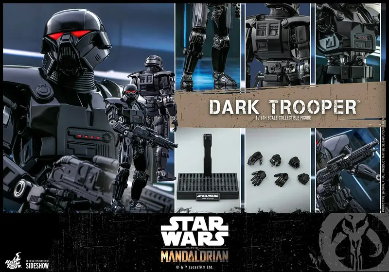 Hot Toys 1/6 Star Wars The Mandalorian Dark Trooper Sixth Scale Figure Tms032 1