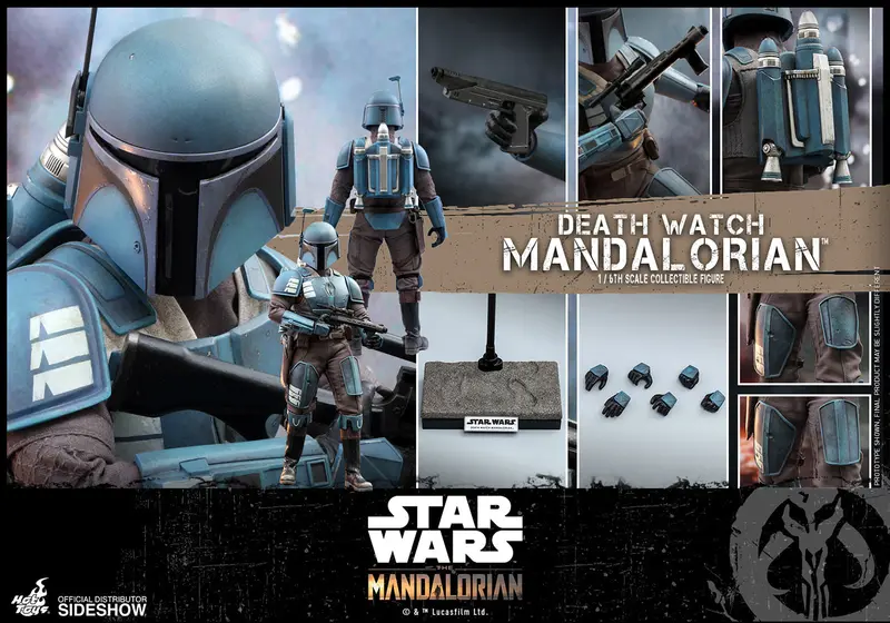 Hot Toys 1/6 Star Wars The Mandalorian Death Watch Mandalorian Sixth Scale Figure Tms026 1