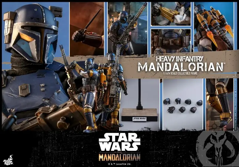 Hot Toys 1/6 Star Wars The Mandalorian Heavy Armor Mandalorian Sixth Scale Figure Tms010 1