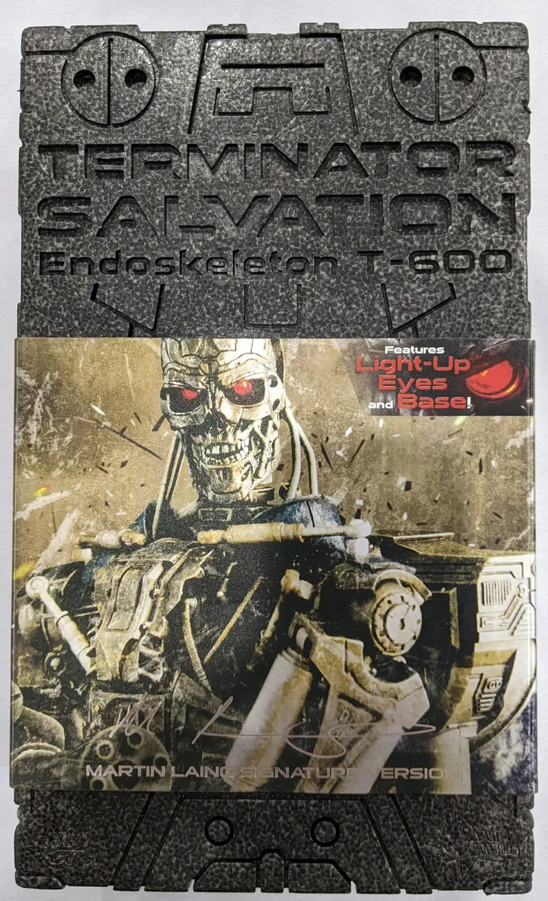 Hot Toys 1/6 Terminator Salvation Endo Skeleton Martin Laing Signature Ver. Sixth Scale Figure Mms097 *Open Box* 1