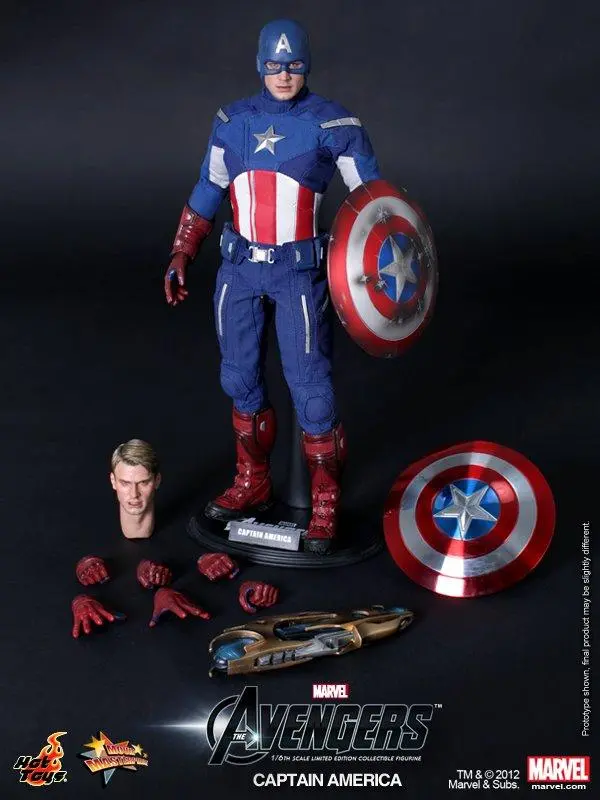 Hot Toys 1/6 The Avengers Captain America Sixth Scale Figure Mms174 1