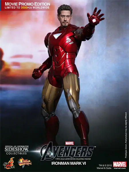 Hot Toys 1/6 The Avengers Iron Man Mark Vi (6) Movie Promo Edition Sixth Scale Figure 1