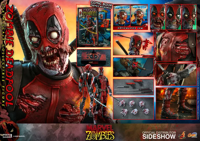 Hot Toys 1/6 Zombie Deadpool Sixth Scale Figure Cms06 1