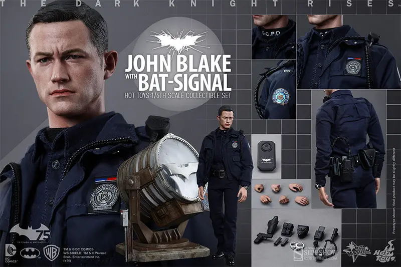 Hot Toys The Dark Knight Rises John Blake (Robin) With Bat-Signal 1/6 Scale Action Figure Mms274 1