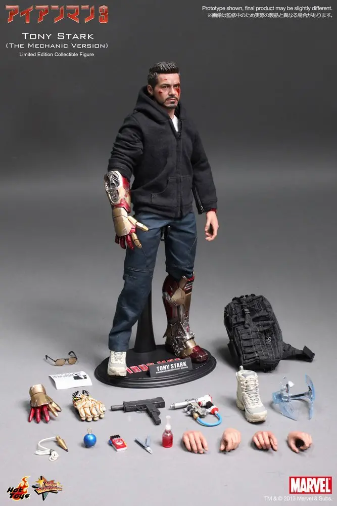 Hot Toys Tony Stark The Mechanic From Iron Man 3 1/6 Scale Action Figure Mms209 1