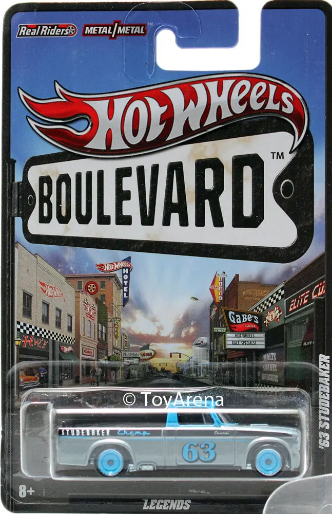 Hot Wheels Boulevard '63 Studebaker Legends 1/64 Scale Die-Cast 1