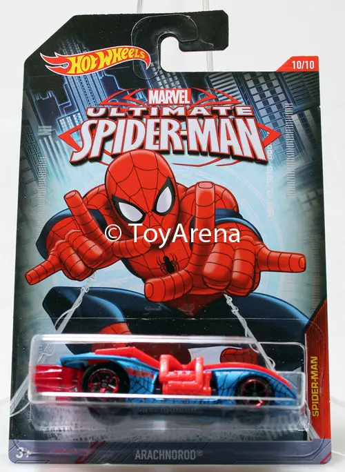 Hot Wheels Marvel Ultimate Spider-Man 2015 Arachnorod 1/64 Rare Die-Cast 1